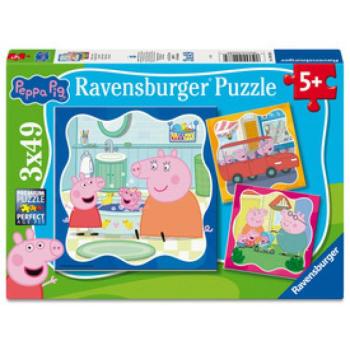 Puzzle 3x49 db - Peppa kép