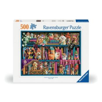 Puzzle 500 db - Kedves porcelán kutyusok kép
