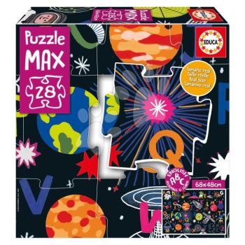 Puzzle Alphabet MAX Space Educa 28 nagy puzzle elem kép