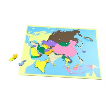Puzzle - Ázsia térkép - keret nélkül kép