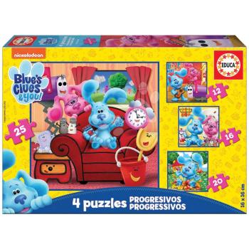 Puzzle Baby Puzzles Blue´s Clues Educa 12-16-20-25 darabos kép