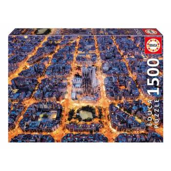 Puzzle Barcelona from the Air Educa 1500 darabos és Fix ragasztó kép