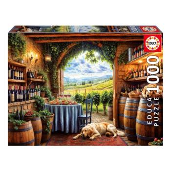 Puzzle Canes Et Vinum Educa 1000 darabos és Fix ragasztó kép