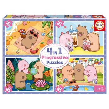 Puzzle CapyFun Educa progresszív 20-40-60-80 darabos 4 évtől kép