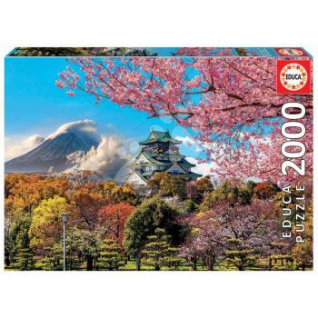 Puzzle Castillo De Osaka in Japan Educa 2000 darabos és Fix ragasztó kép