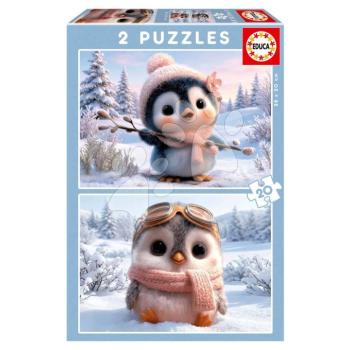 Puzzle Cute Penguins Educa 2x20 darabos kép