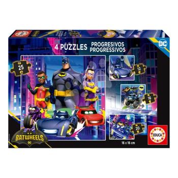 Puzzle DC Bathweels Progressive Educa 12-16-20-25 darabos 3 évtől kép