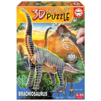 Puzzle dinoszaurusz Brachiosaurus 3D Creature Educa hossza 50 cm 101 darabos kép