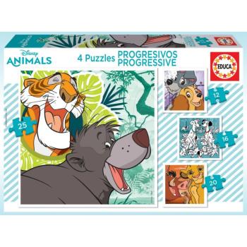 Puzzle Disney Classics Progressive 4in1 Educa 12-16-20-25 darabos kép