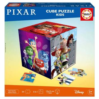 Puzzle Disney Pixar 3D Puzzle Kids Educa 54 darabos 6 képpel kép