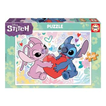 Puzzle Disney Stitch Educa 500 darabos és Fix ragasztó kép
