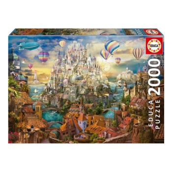 Puzzle Dream Town Educa 2000 darabos és Fix ragasztó kép