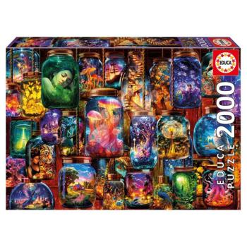 Puzzle Dreams in Jars Educa 2000 darabos és Fix ragasztó