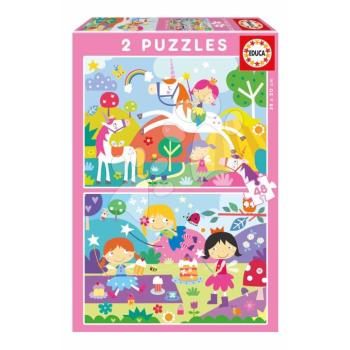 Puzzle Fantasy Friends Educa 2x48 darabos 4 évtől kép