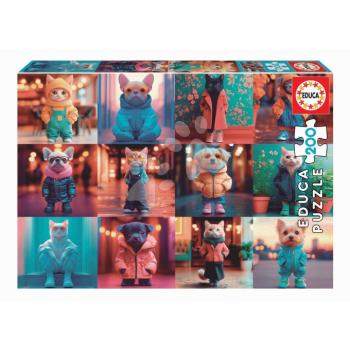 Puzzle Fashion Animals Educa 200 darabos 6 évtől kép