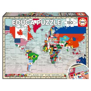Puzzle Flags of the World Educa 150 darabos 6 évtől kép