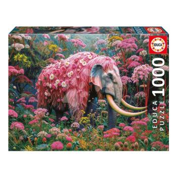 Puzzle Floral Elephant Educa 1000 darabos és Fix ragasztó kép