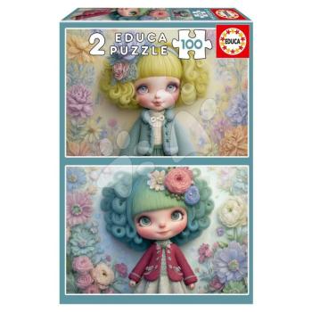 Puzzle Flower Girls Educa 2x100 darabos 6 évtől kép