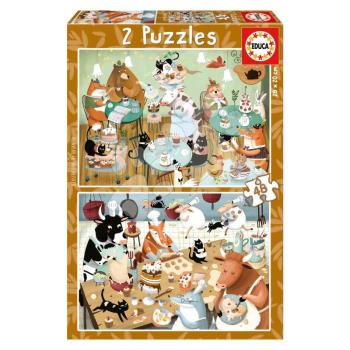 Puzzle Forest Tales Educa 2x48 darabos 4 évtől kép