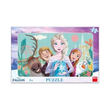 Puzzle Frozen: 15 tábladarabból álló család kép