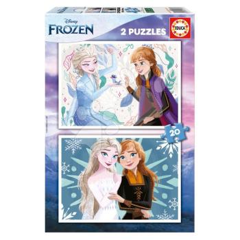 Puzzle Frozen Disney Educa 2x20 darabos kép