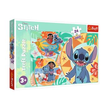 Puzzle Happy Day Lilo and Stitch 24 maxi darab Trefl kép