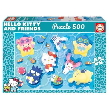 Puzzle Hello Kitty & Friends Educa 500 darabos és Fix ragasztó 11 évtől