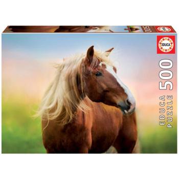 Puzzle Horse at Sunrise Educa 500 darabos és Fix ragasztóval a csomagban 11 évtől kép