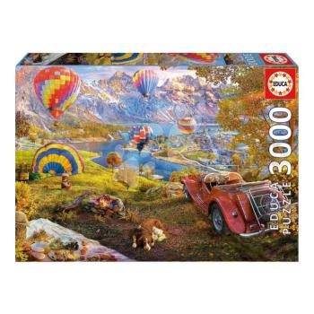 Puzzle Hot Air Balloon Valley Educa 3000 darabos kép