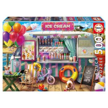 Puzzle Ice Cream Van Educa 500 darabos és Fix ragasztó kép