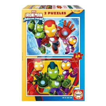 Puzzle Iron Man and His Awesome Friends Educa 2x48 darabos 4 évtől kép