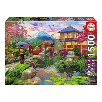 Puzzle Japanese Garden Educa 1500 darabos és Fix ragasztó kép