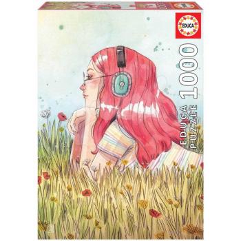 Puzzle Junio Esther Gili Educa 1000 darabos és Fix ragasztó kép