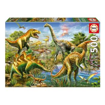 Puzzle Jurrasic Playground Educa 500 darabos és Fix ragasztó kép
