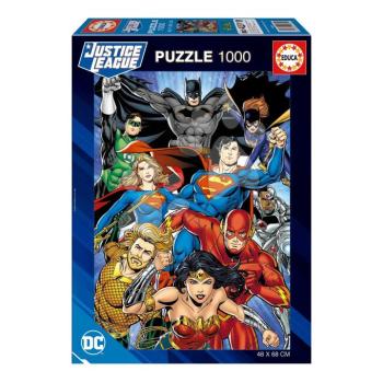 Puzzle Justice League DC Comics Educa 1000 darabos és Fix ragasztó 11 évtől EDU19935 kép