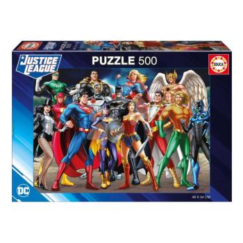 Puzzle Justice League DC Comics Educa 500 darabos és Fix ragasztó kép