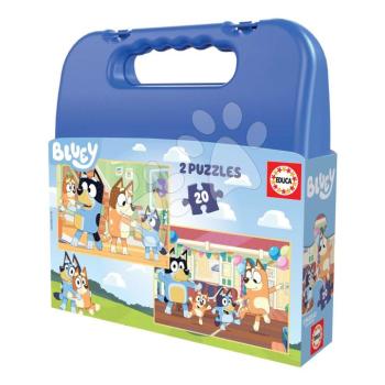 Puzzle kofferben Bluey Educa 2x20 darabos kép