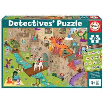 Puzzle Lovagvár Detectives Castle Educa találj 30 tárgyat 50 darabos 4 évtől kép