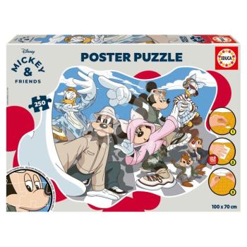 Puzzle Mickey & Friends Poster Educa 250 darabos és Fix ragasztó 8 évtől kép