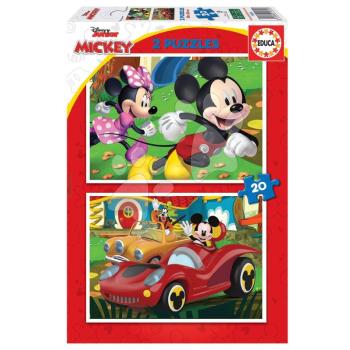 Puzzle Mickey Mouse Fun House Disney Educa 2x20 darabos kép