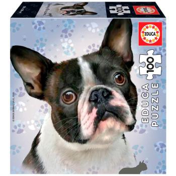 Puzzle Mini Box French Bulldog Educa 100 darabos 6 évtől kép