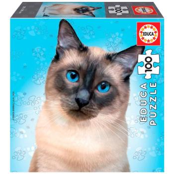 Puzzle Mini Box Siamese Educa 100 darabos 6 évtől kép