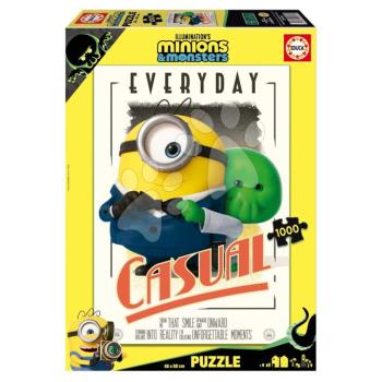 Puzzle Minyonok Minions Educa 1000 darabos és Fix ragasztó kép