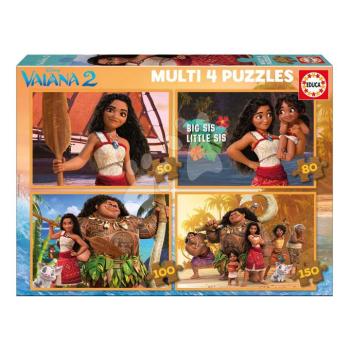 Puzzle Multi 4 Moana Educa 50-80-100-150 darabos 5 évtől kép