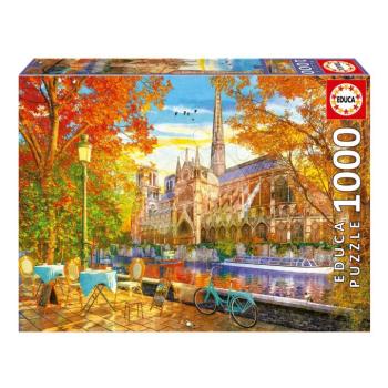 Puzzle Notre Dame in Autumn Educa 1000 darabos és Fix ragasztó kép