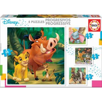 Puzzle Oroszlánkirály Disney Progressive Educa 12-16-20-25 darabos kép