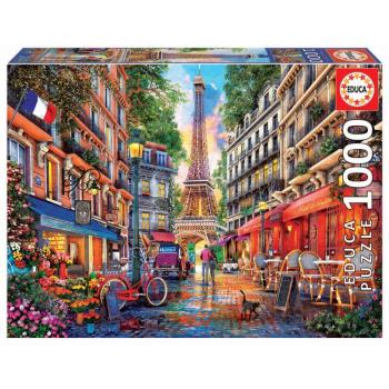 Puzzle Paris Dominic Davison Educa 1000 darabos és Fix ragasztóval a csomagban 11 évtől kép