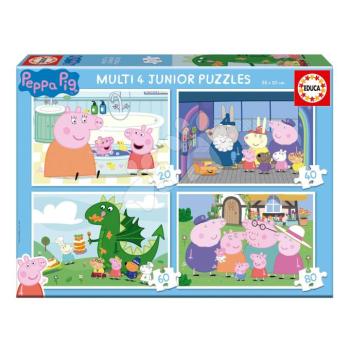 Puzzle Peppa Pig Multi 4 Junior Educa progresszív 20-40-60-80 darabos 4 évtől kép