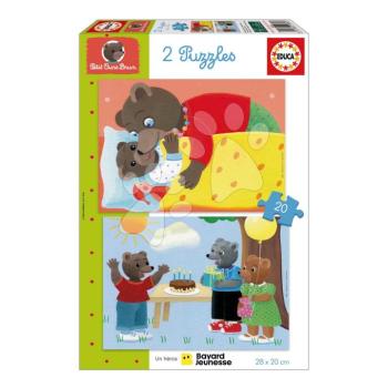 Puzzle Petit Ours Brun Educa 2x20 darabos kép