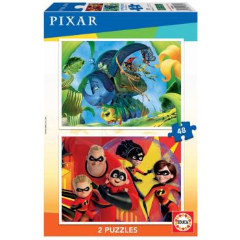 Puzzle Pixar Disney Educa 2x48 darabos 4 évtől kép